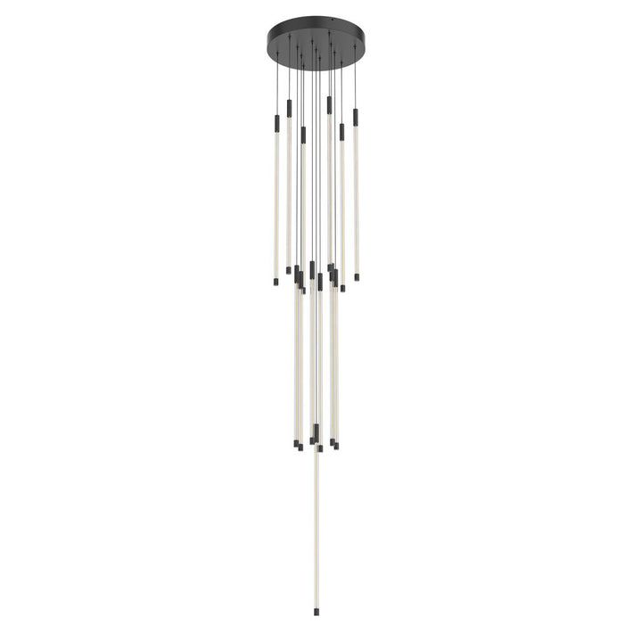 Motif 27-in Black Led Multi Pendant | MP75127-BK