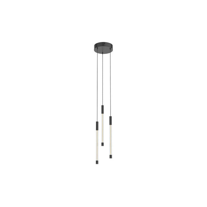 Motif 13-in Black Led Multi Pendant | MP75213-BK