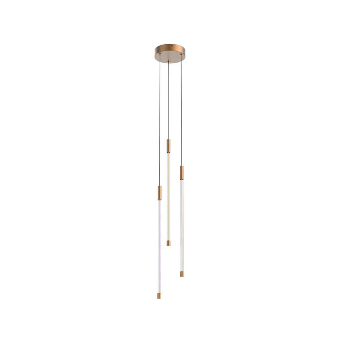 Motif 21-in Brushed Gold Led Multi Pendant | MP75221-BG