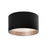 Mousinni 14-in Black Led Flush Mount | FM11414-BK-5CCT