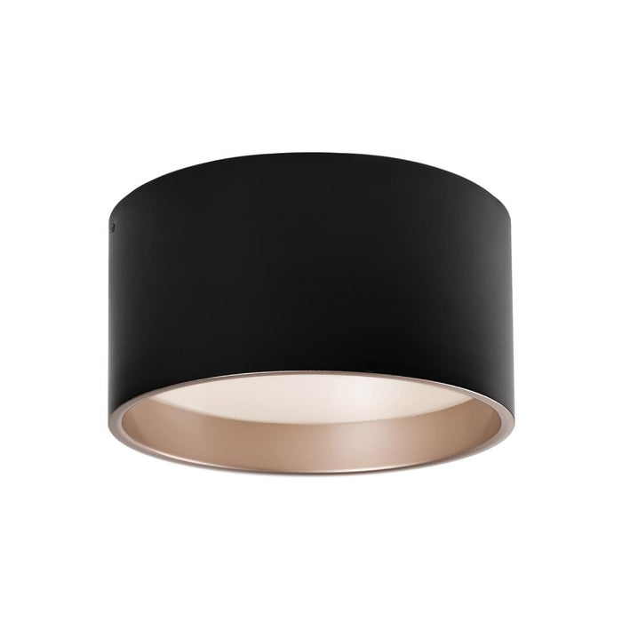 Mousinni 14-in Black Led Flush Mount | FM11414-BK-5CCT