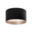 Kuzco Lighting Inc Mousinni 14-in Black LED Flush Mount