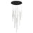 Chute 16 Head Black Led Multi Pendant | MP14932-BK-UNV-010