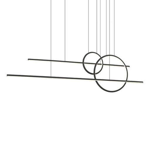 Chute Calypso 56-in Black Led Multi Pendant | MP14956-BK-UNV-010