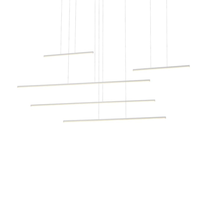 Chute Motion 60-in White Led Multi Pendant | MP14960-WH-UNV-010