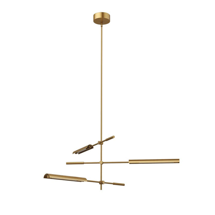 Astrid 3 Head Metal Shade/vintage Brass Led Multi Pendant | MP316403VBMS-UNV