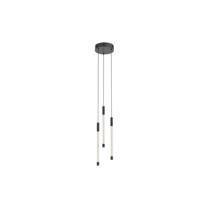 Motif 13-in Black Led Multi Pendant | MP75213-BK-UNV
