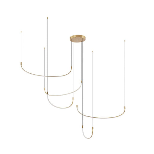 Talis 70-in Brushed Gold Led Multi Pendant | MP89570-BG-UNV