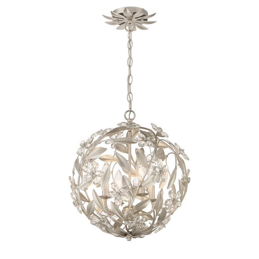 Marselle 4 Light Antique Silver Mini Pendant | MSL-314-SA