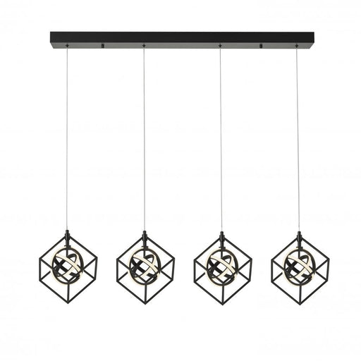 Tulip Collection Integrated Led 4-light Island Light, Matte Black | AC1012