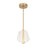Mulberry 11-in Brushed Gold/light Guide Led Pendant | PD62511-BG/LG-UNV