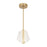 Mulberry 11-in Brushed Gold/light Guide Led Pendant | PD62511-BG/LG