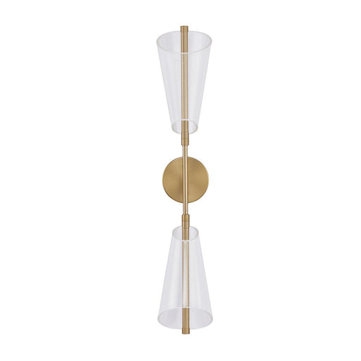 Kuzco Lighting Inc Mulberry 29-in Brushed Gold/Light Guide LED Wall Sconce