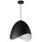 1lt Steel Pendant, Black Finish | MYR-241P-BK