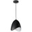 1lt Steel Pendant, Black Finish | MYR-81P-BK