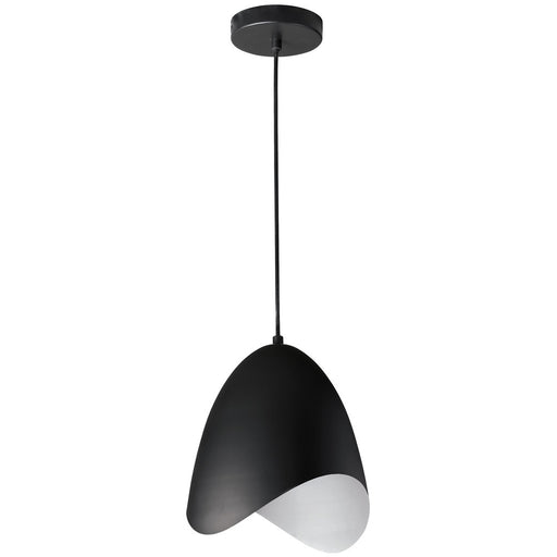 1lt Steel Pendant, Black Finish | MYR-81P-BK