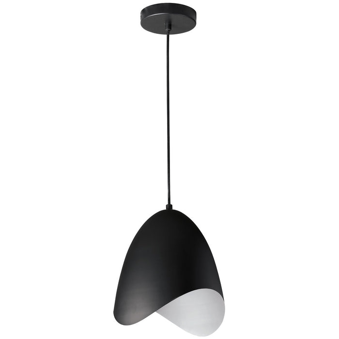 1lt Steel Pendant, Black Finish | MYR-81P-BK