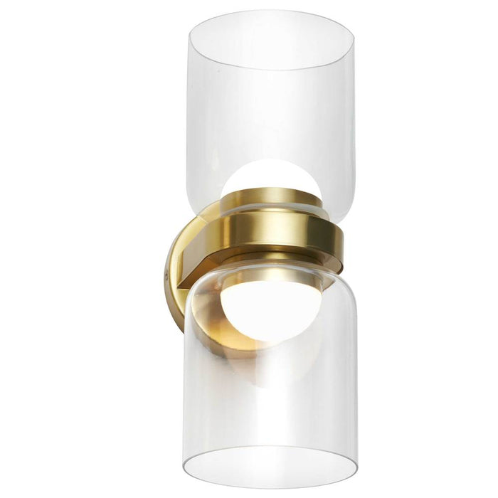 20w Wall Sconce, Agb W/ Clr Glass | NAD-1020LEDW-AGB