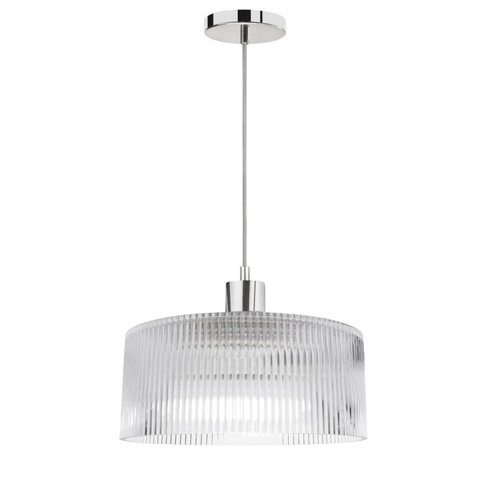 1lt Pendant, Pc W/ Fl Glass | NAD-123P-PC-FL