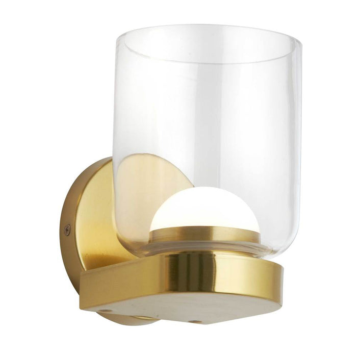 10w Wall Sconce, Agb W/ Clr Glass | NAD-510LEDW-AGB