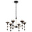 Alora Nadine 25-in Matte Black/Cotton 6 Lights Chandeliers