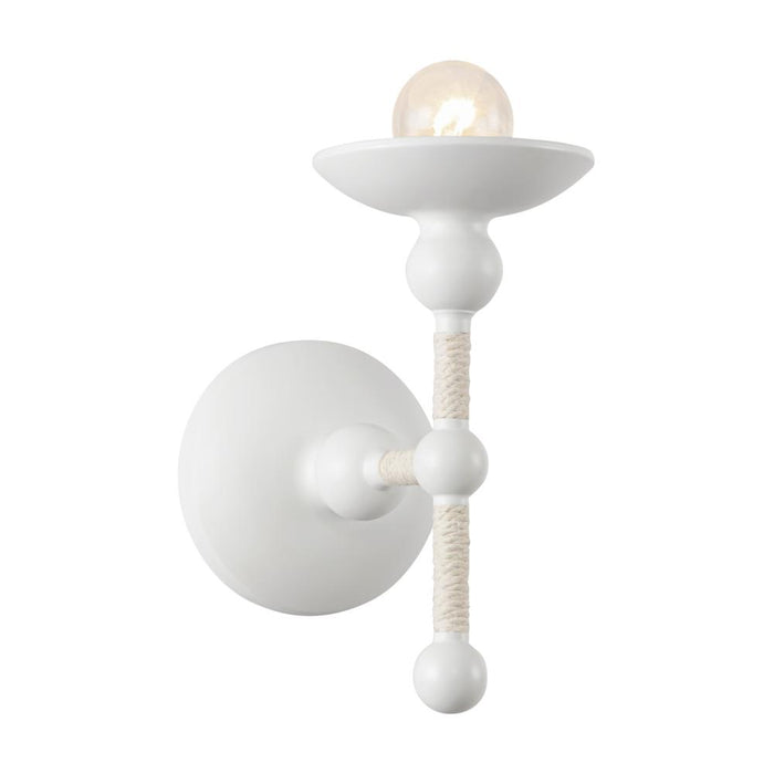 Nadine 4-in Matte White/cotton 1 Light Wall/vanity | WV343104MWCN