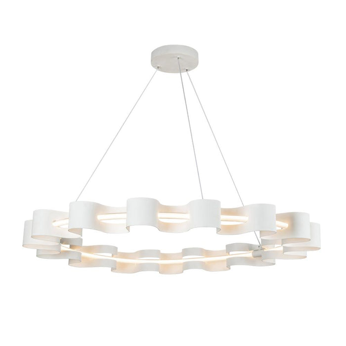 Nami 32-in Antique White Led Chandelier | CH18035-AW