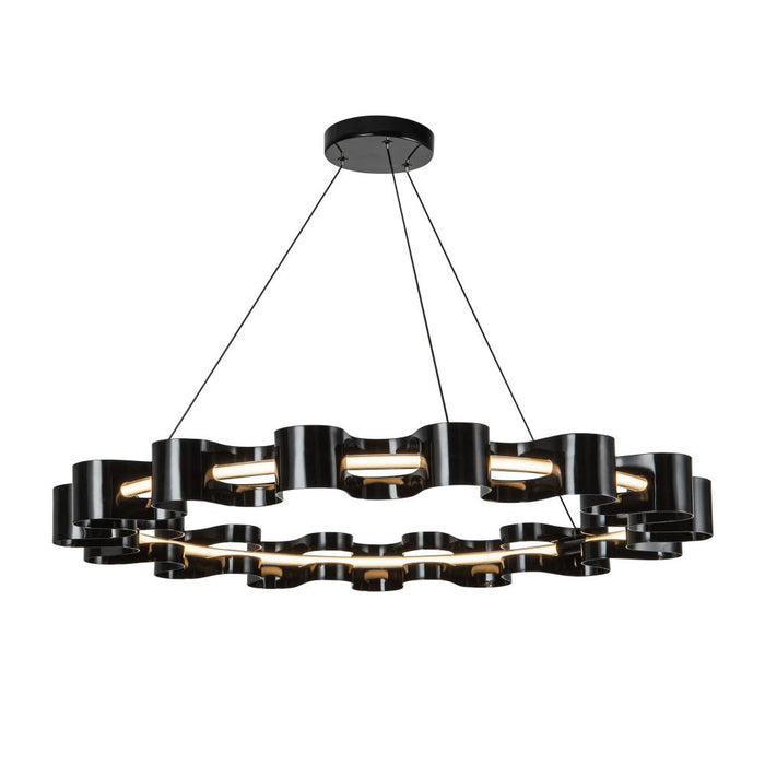 Nami 32-in Gloss Black Led Chandelier | CH18035-GBK