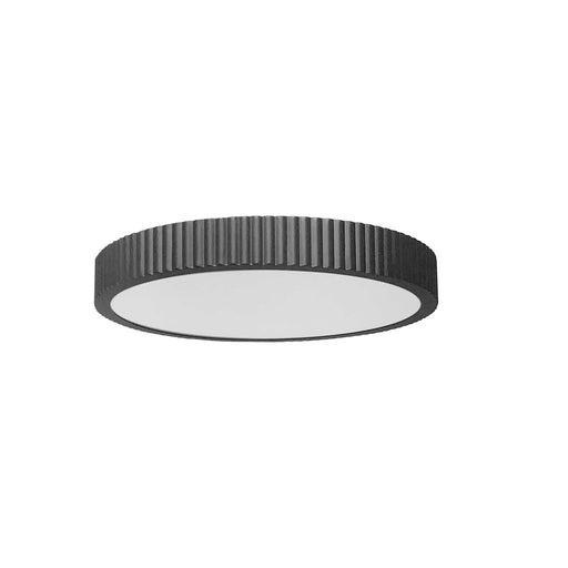 30w Flush Mount, Mb W/ Wh Acrylic Diffuser | NBO-1830LEDFH-MB