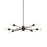  6 Light  Horizontal Pendant, Espresso Finish | NEB-326HP-ES