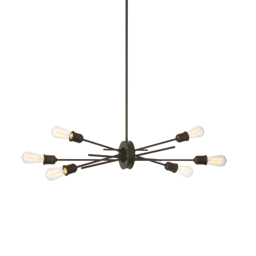  6 Light  Horizontal Pendant, Espresso Finish | NEB-326HP-ES
