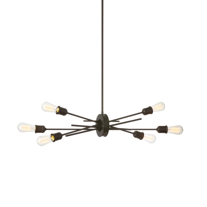  6 Light  Horizontal Pendant, Espresso Finish | NEB-326HP-ES