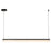 Nio 45-in Black Dimmable Led Linear Pendant | LP13645-BK