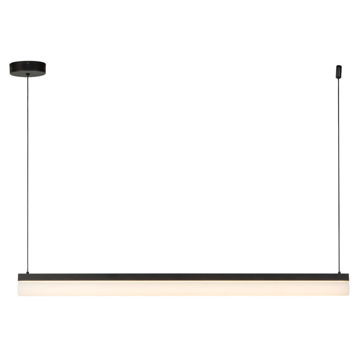 Nio 45-in Black Dimmable Led Linear Pendant | LP13645-BK