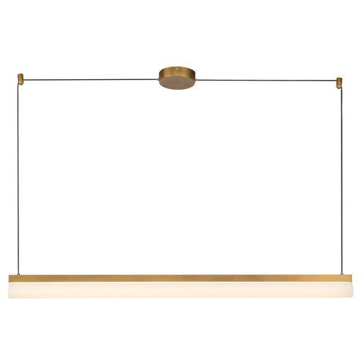 Nio 45-in Brass Dimmable Led Linear Pendant | LP13645-VB