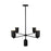 Nola 31-in Black 5 Lights Chandelier | CH57731-BK