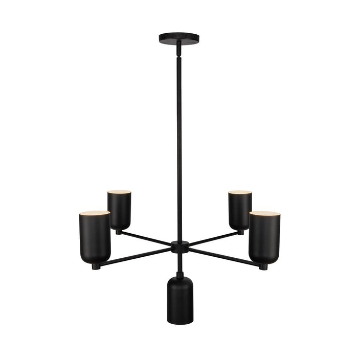 Nola 31-in Black 5 Lights Chandelier | CH57731-BK