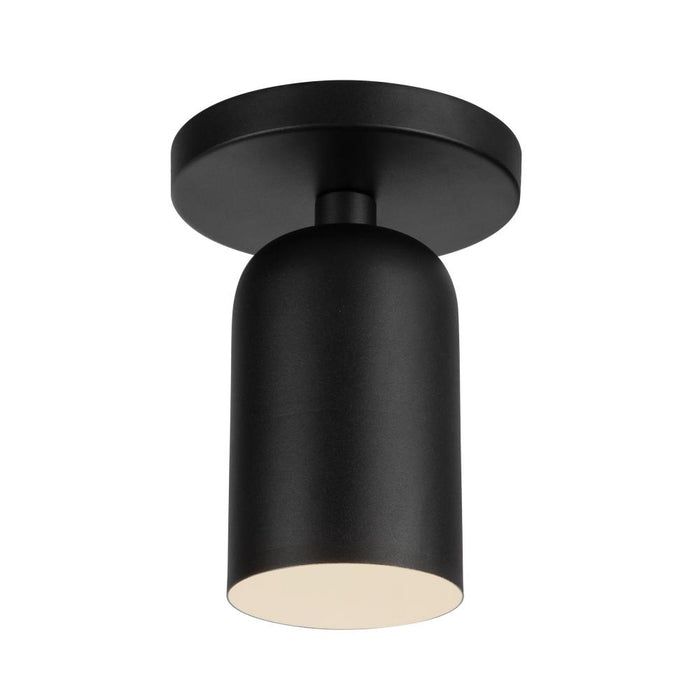 Nola 4-in Black 1 Light Semi-flush | SF57704-BK
