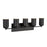 Nola 32-in Black 5 Lights Vanity | VL57732-BK