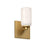 Kuzco Lighting Inc Nola 3-in Brushed Gold/Glossy Opal Glass Socket Wall Sconce