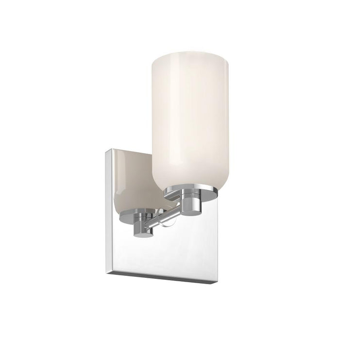 Kuzco Lighting Inc Nola 3-in Chrome/Glossy Opal Glass Socket Wall Sconce