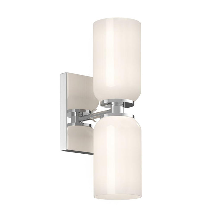 Kuzco Lighting Inc Nola 3-in Chrome/Glossy Opal Glass Socket Wall Sconce