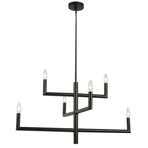  6 Light  Chandelier, Mb | NOR-326C-MB