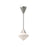 Alora Nora 8-in Brushed Nickel/Opal Matte Glass 1 Light Pendant