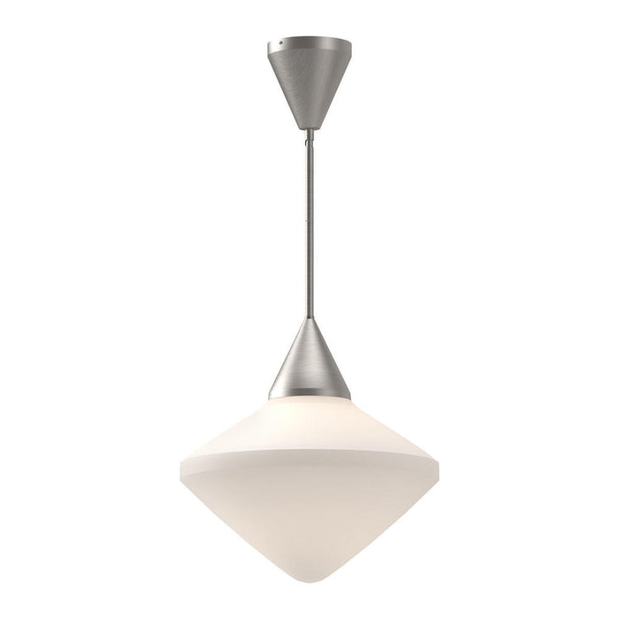 Nora 14-in Brushed Nickel/opal Matte Glass 1 Light Pendant | PD537714BNOP