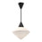Nora 14-in Matte Black/opal Matte Glass 1 Light Pendant | PD537714MBOP