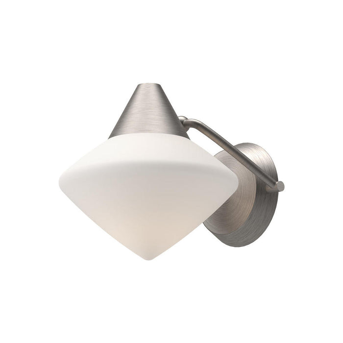 Nora 8-in Brushed Nickel/opal Matte Glass 1 Light Wall/vanity | WV537508BNOP