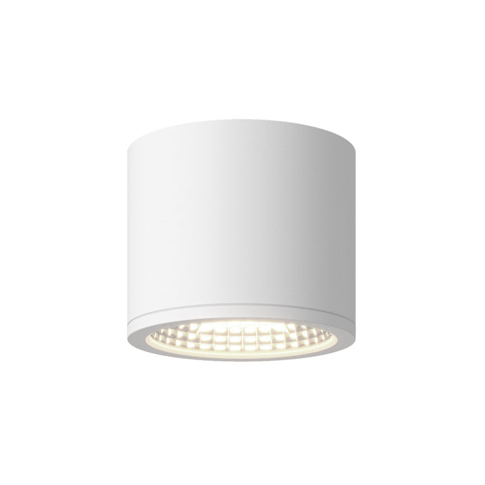 Nordic 4-in (5-in Dia.) White Led Exterior Ceiling | EC265104-WH
