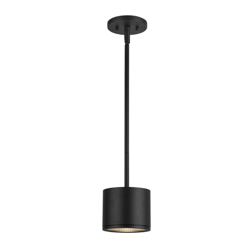 Nordic 4-in (5-in Dia.) Black Led Exterior Pendant | EP265104-BK