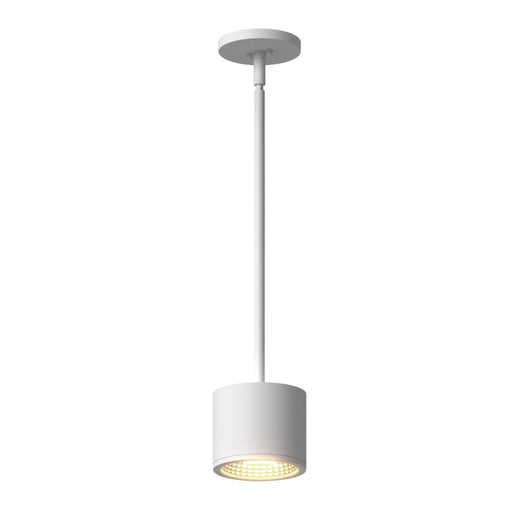 Nordic 4-in (5-in Dia.) White Led Exterior Pendant | EP265104-WH